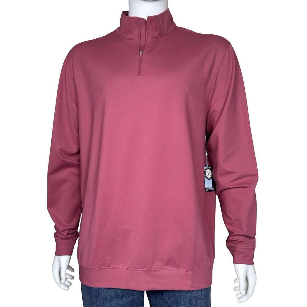 Kenneth Cole Golf Mens XL Shirt Pullover 1/4 Zip Stretch Wicking UPF Rose New